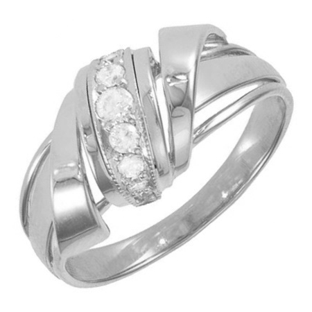 Кольцо, серебро, фианит, 0100961-00775